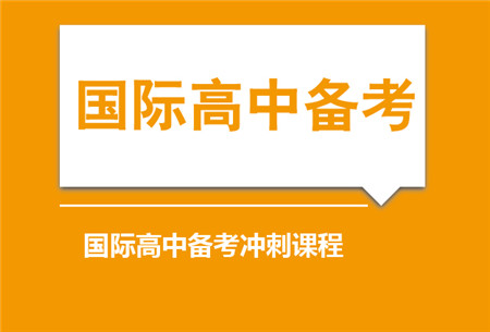 国际高中备考冲刺培训班