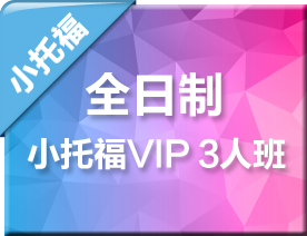 全日制小托福VIP3人培训班