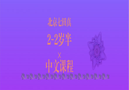 2~2岁半中文课程