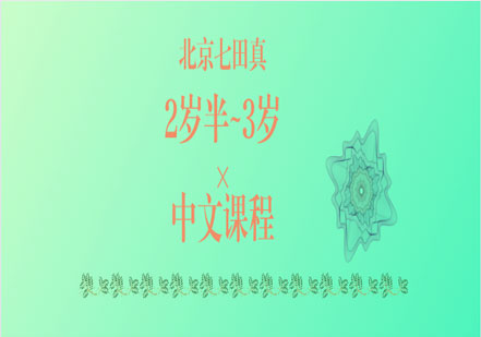 2岁半~3岁宝宝中文课程