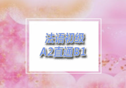 燕楚“”：法语初级A2直通B1班