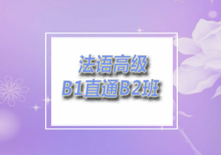 燕楚：法语高级B1直通B2班