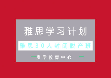 雅思传统30人封闭脱产班