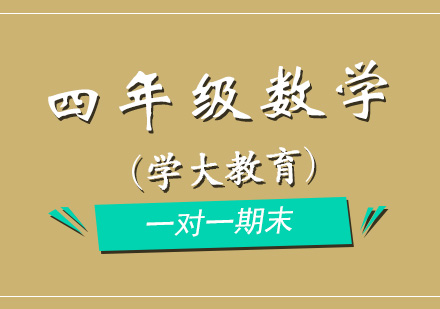 小学四年级数学一对一期末培训课程