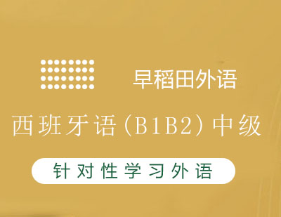 西班牙语(B1B2)中级课程