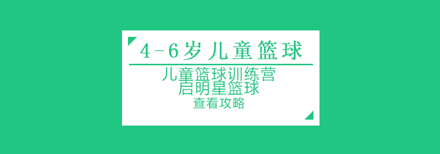 上海4-6岁幼儿篮球基础培训