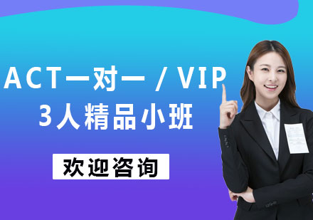 上海ACT一对一／VIP3人精品小班