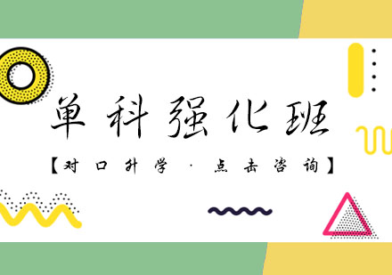 对口升学单科强化班