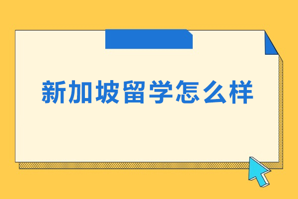 新加坡留学怎么样-新加坡留学值不值