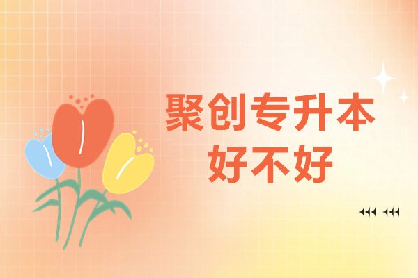 广州聚创专升本好不好-广州聚创专升本怎么样