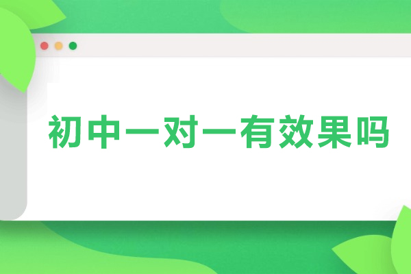 初中一对一有效果吗-初中一对一有用吗