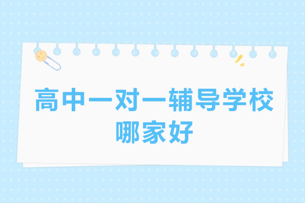 高中一对一辅导学校哪家好-高中一对一辅导哪里好