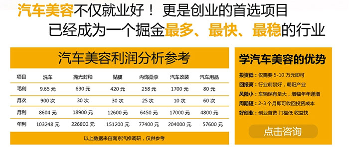 久久汽车装潢培训