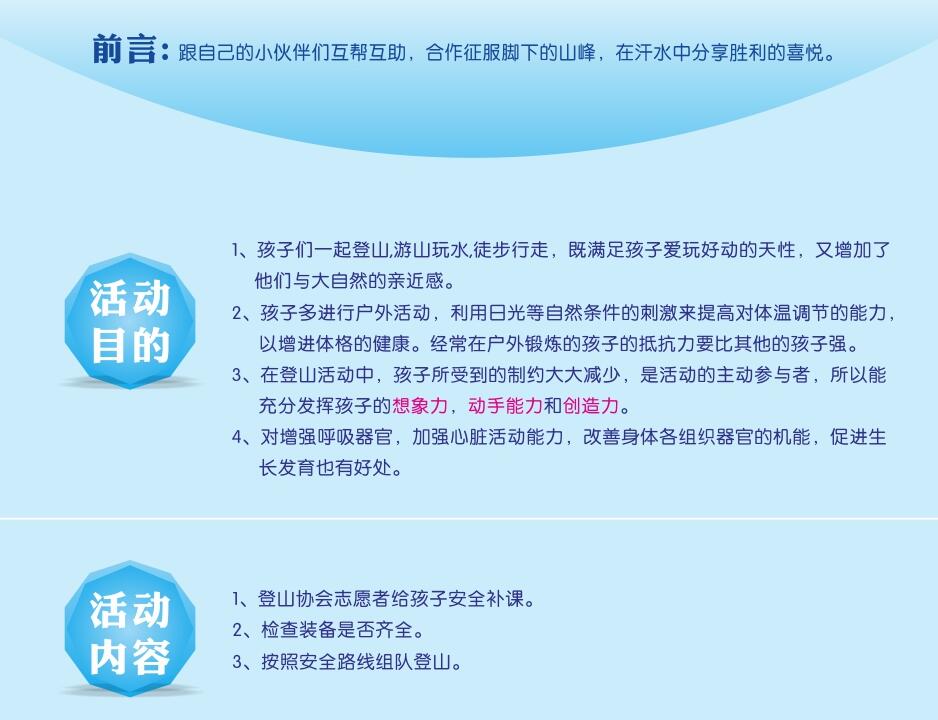 登山装备展示