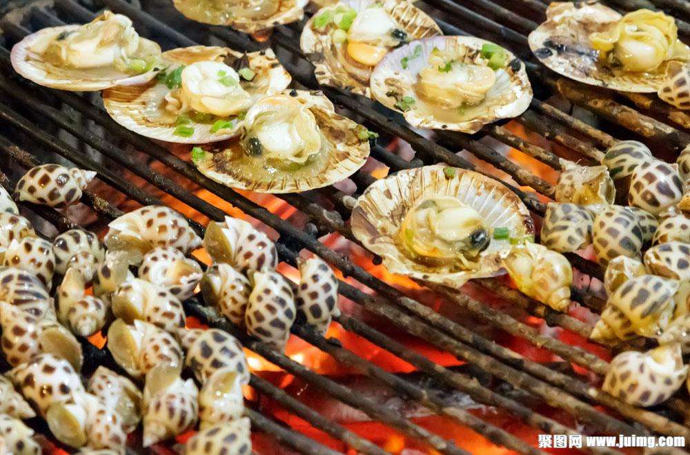 海鲜烧烤食材处理