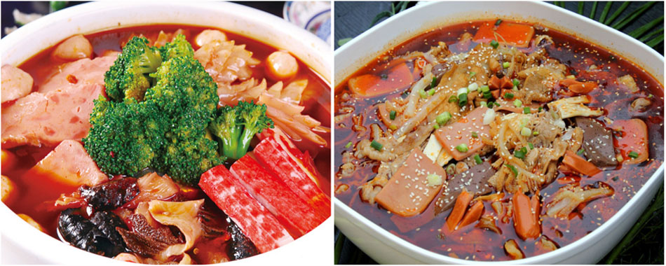 冒菜食材展示