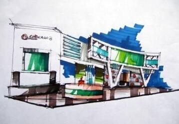 商业展示设计工作场景
