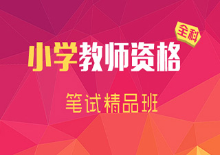 教师资格（小学）笔试精品培训班