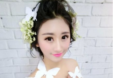 新娘造型教学现场
