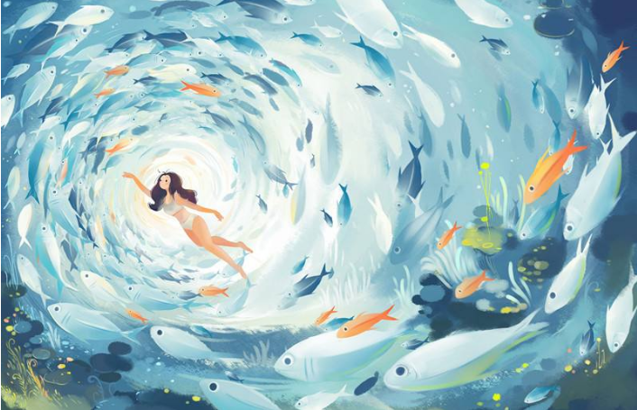 插画创作过程展示