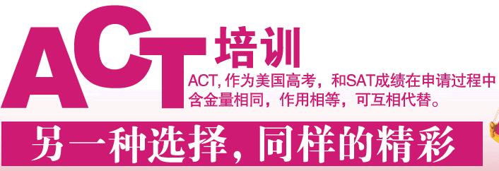 ACT个性化辅导课程
