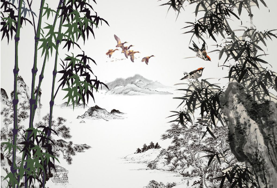 国画教学场景