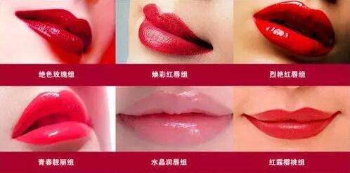 水晶润唇效果对比图
