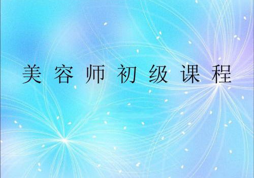 美容师初级补贴班