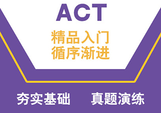 ACT基础冲30分8人班（A+B）