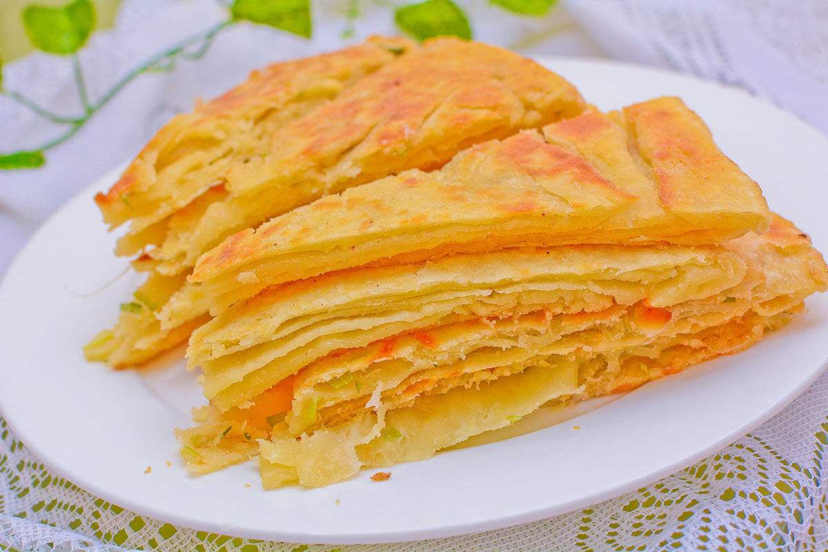 千层饼制作过程