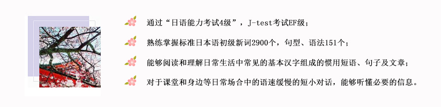 日语课程结构图