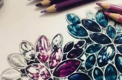 珠宝设计手绘作品