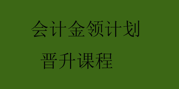 会计金领计划晋升课程