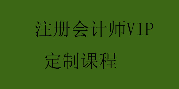 注册会计师VIP定制课程