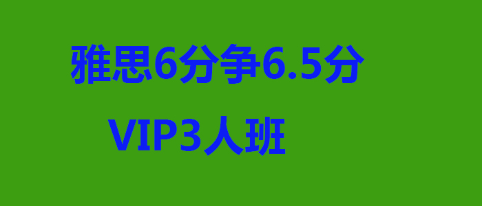 雅思6分争65分VIP3人班