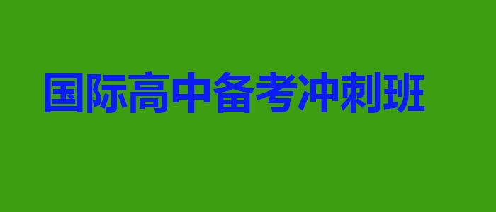 国际高中备考冲刺班