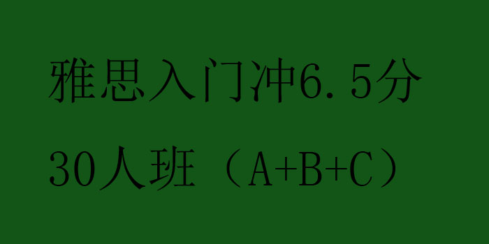 雅思入门冲65分30人班ABC