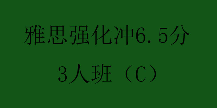 雅思强化冲65分3人班C