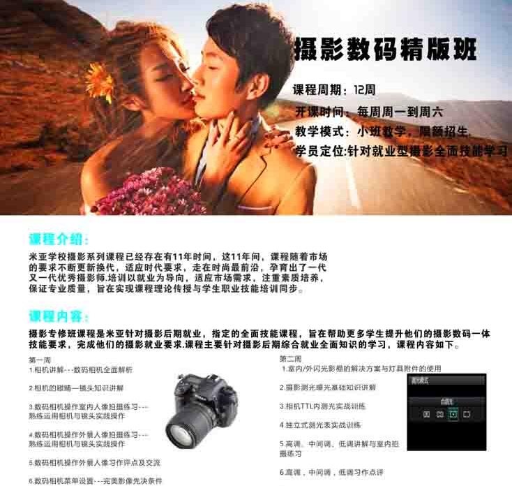 摄影设备操作演示