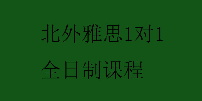 北外雅思1对1全日制课程