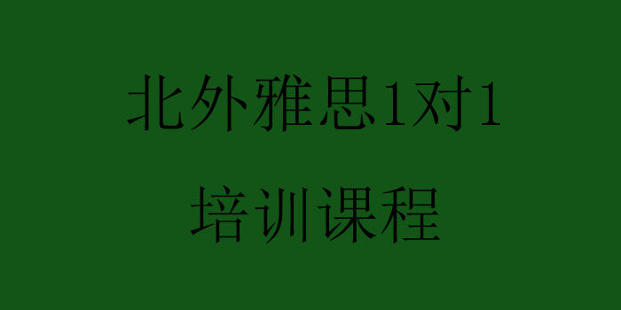 北外雅思1对1培训课程