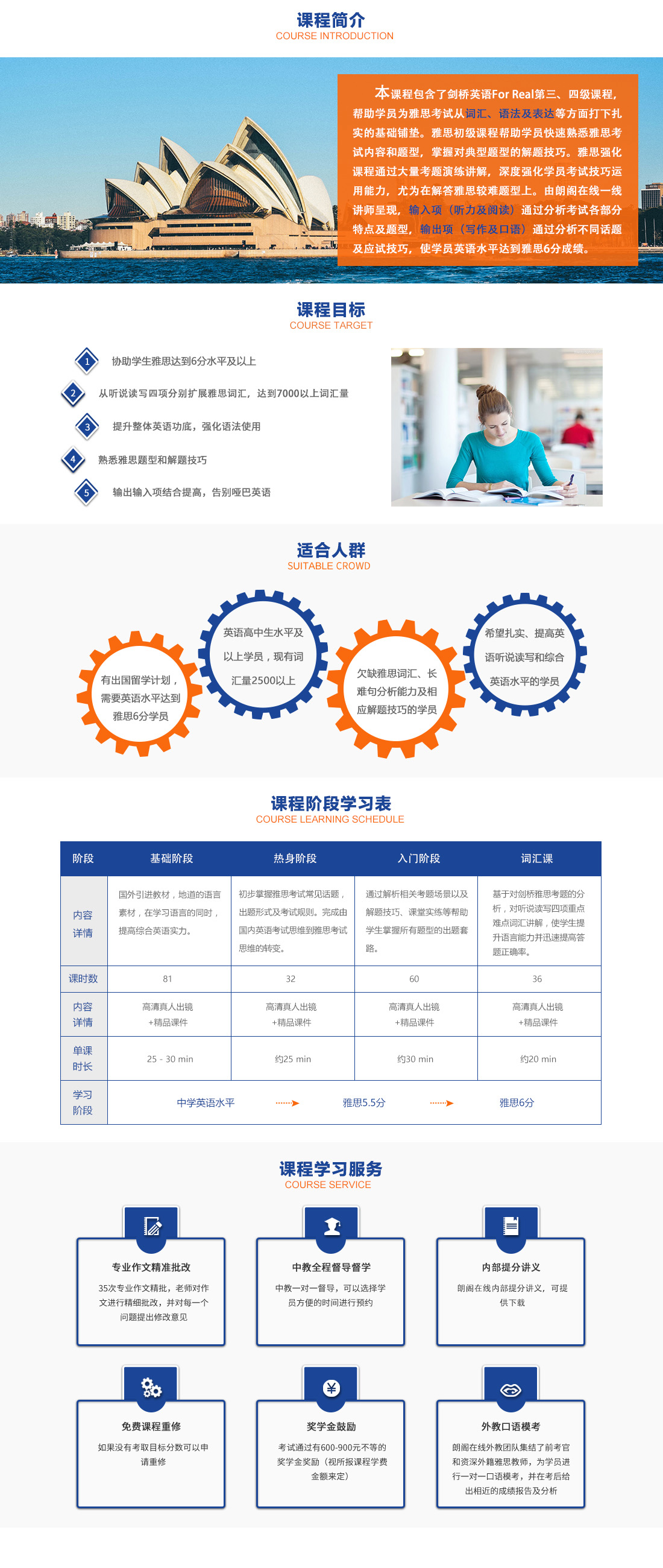 雅思VIP班課程體系