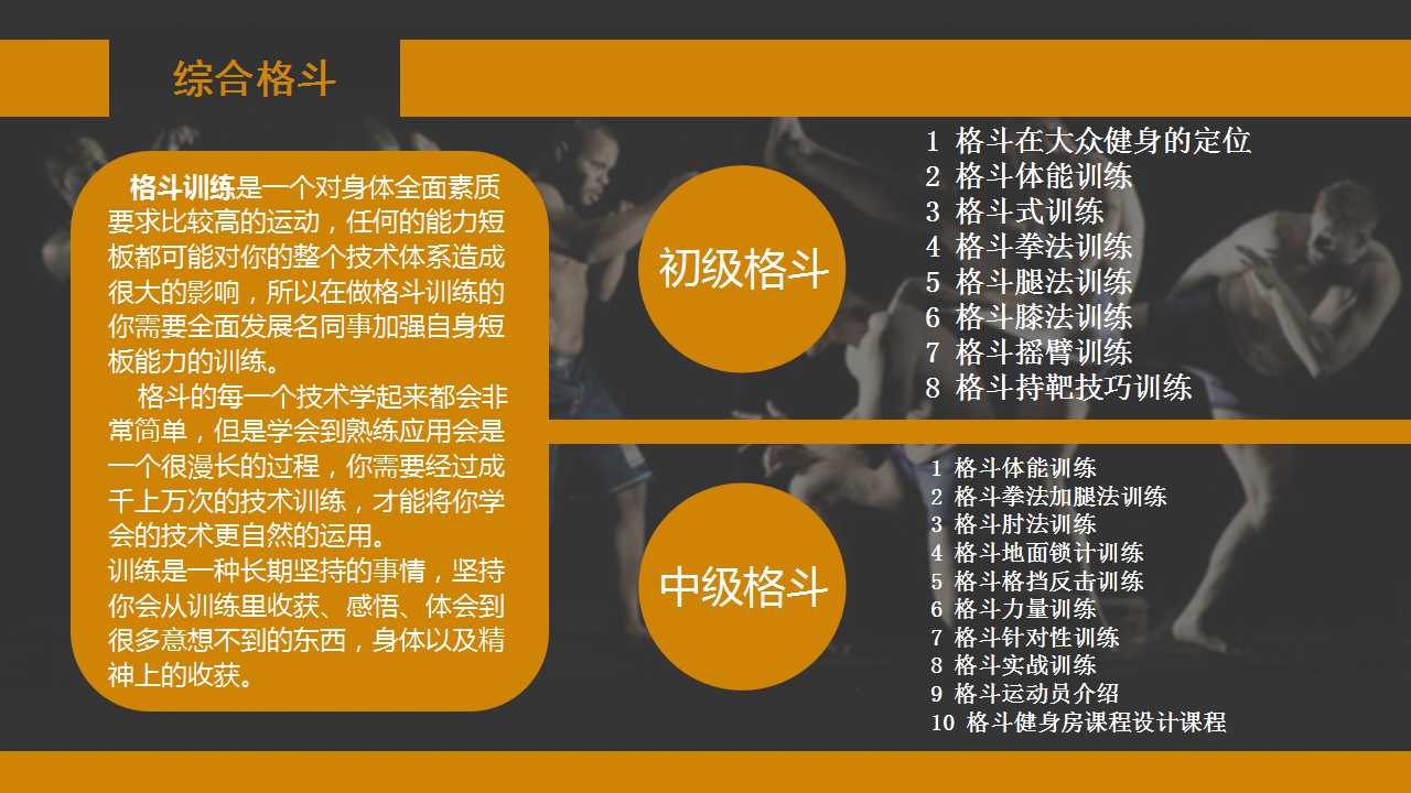 格斗训练实拍