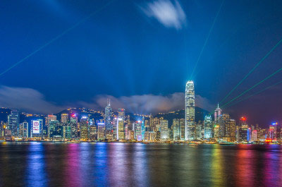 香港维港夜景