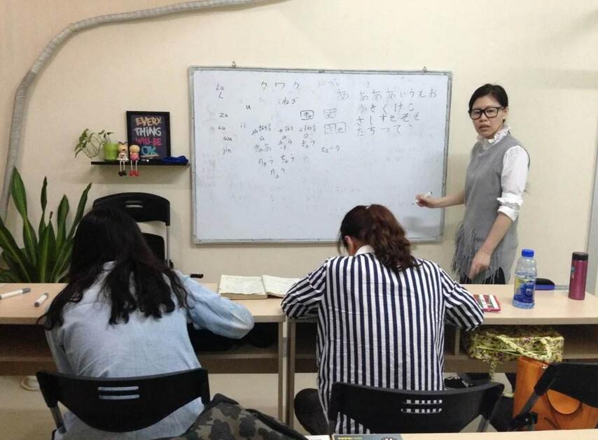 日语互动课堂实景