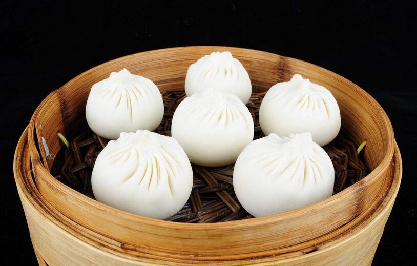 杭州小笼包制作现场