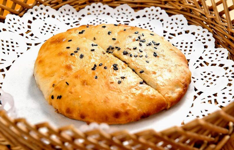 缙云烧饼制作现场