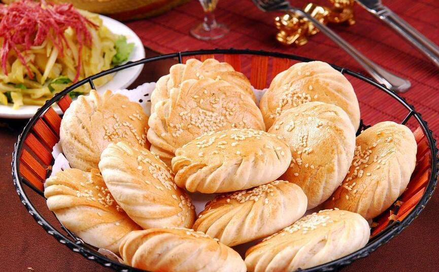 河南烧饼制作现场