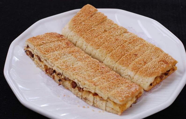 香酥千层饼制作过程