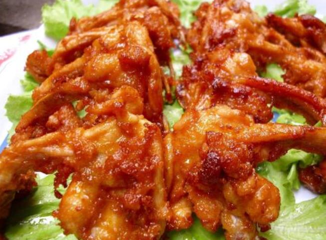 炸鸡锁骨制作过程